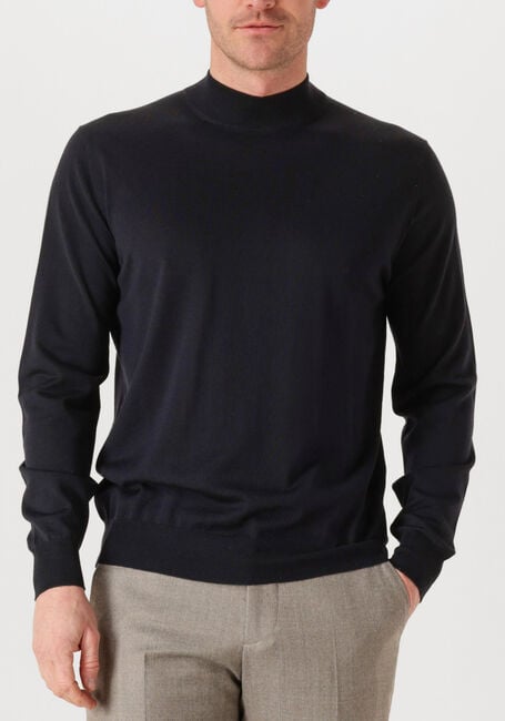 Blauwe FILIPPO DE LAURENTIIS Trui LUPETTO ML R.MERINO - large