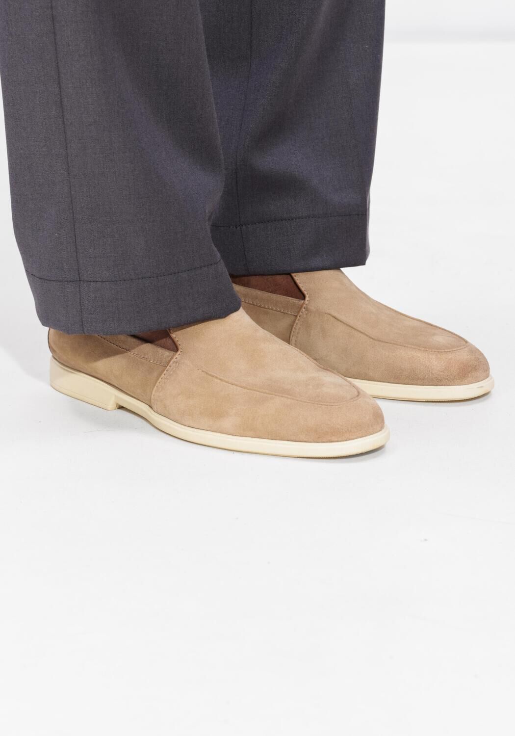 Beige SANTONI Instappers MALIBU - large