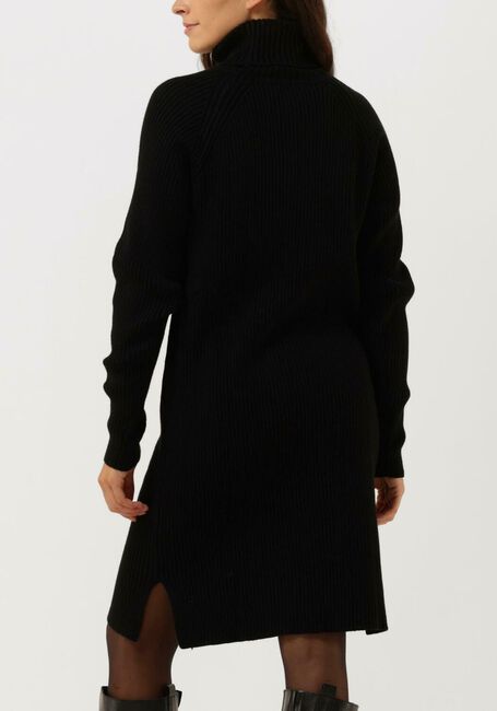 Zwarte MINUS Mini jurk AVA KNIT TURTLENECK DRESS - large