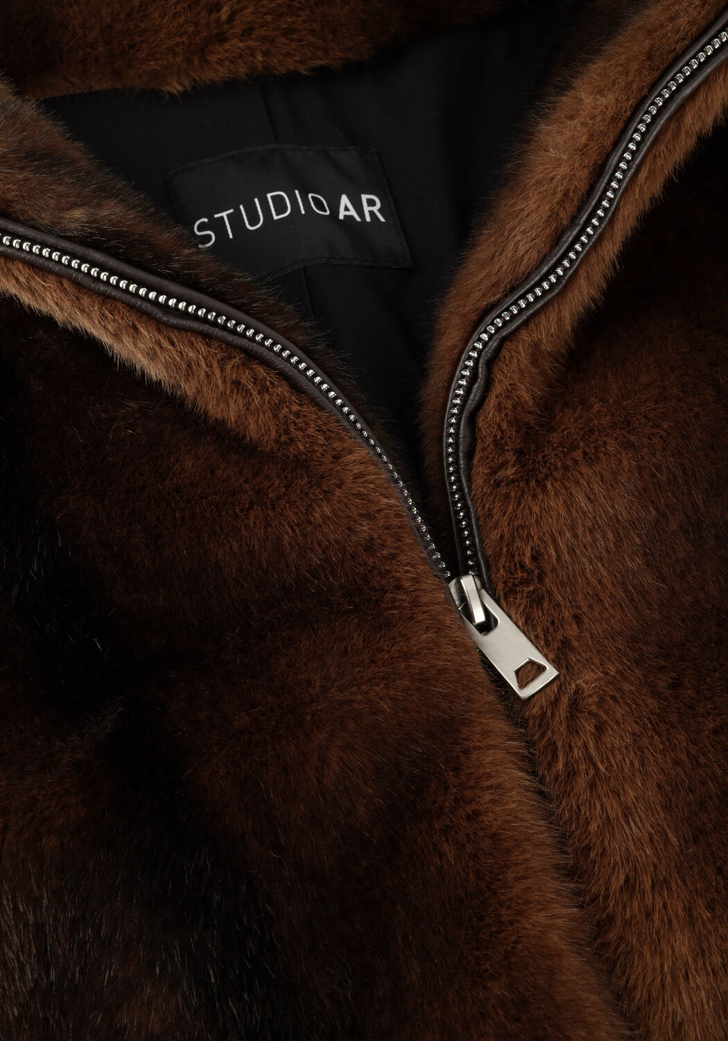 Bruine STUDIO AR Faux fur jas CELESTE - large