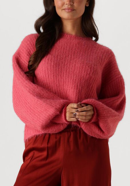 Roze CO'COUTURE Truien/vesten CORALEE CROP KNIT - large