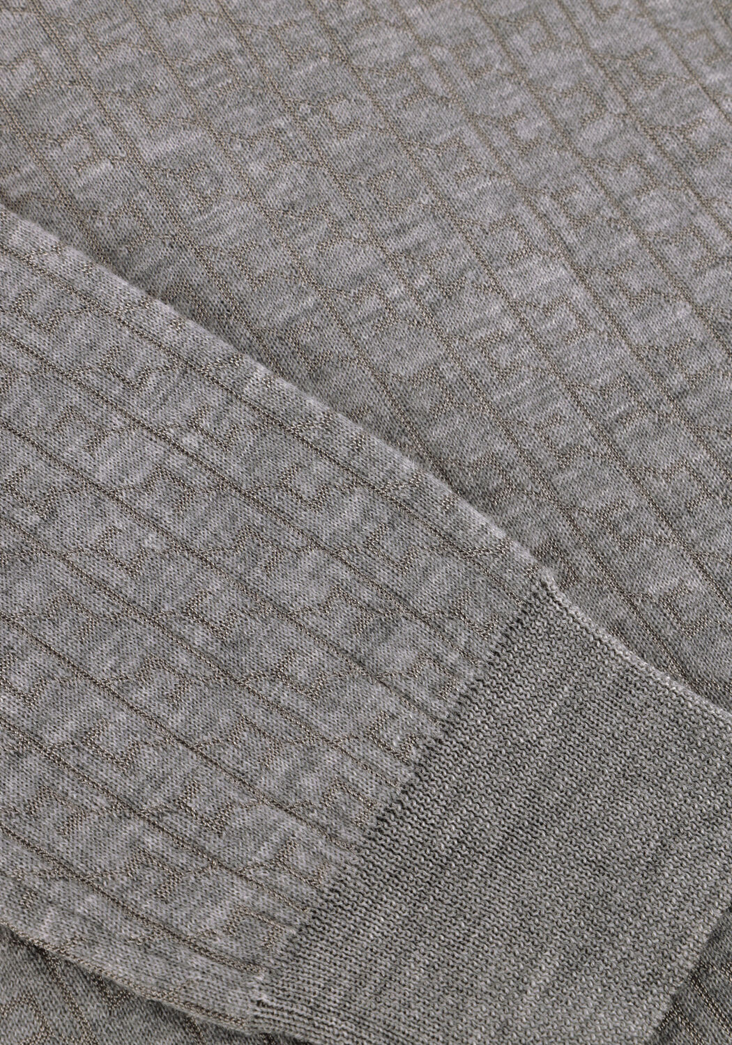 Lichtgrijze ELISABETTA FRANCHI Trui KNITTED SWEATER - large