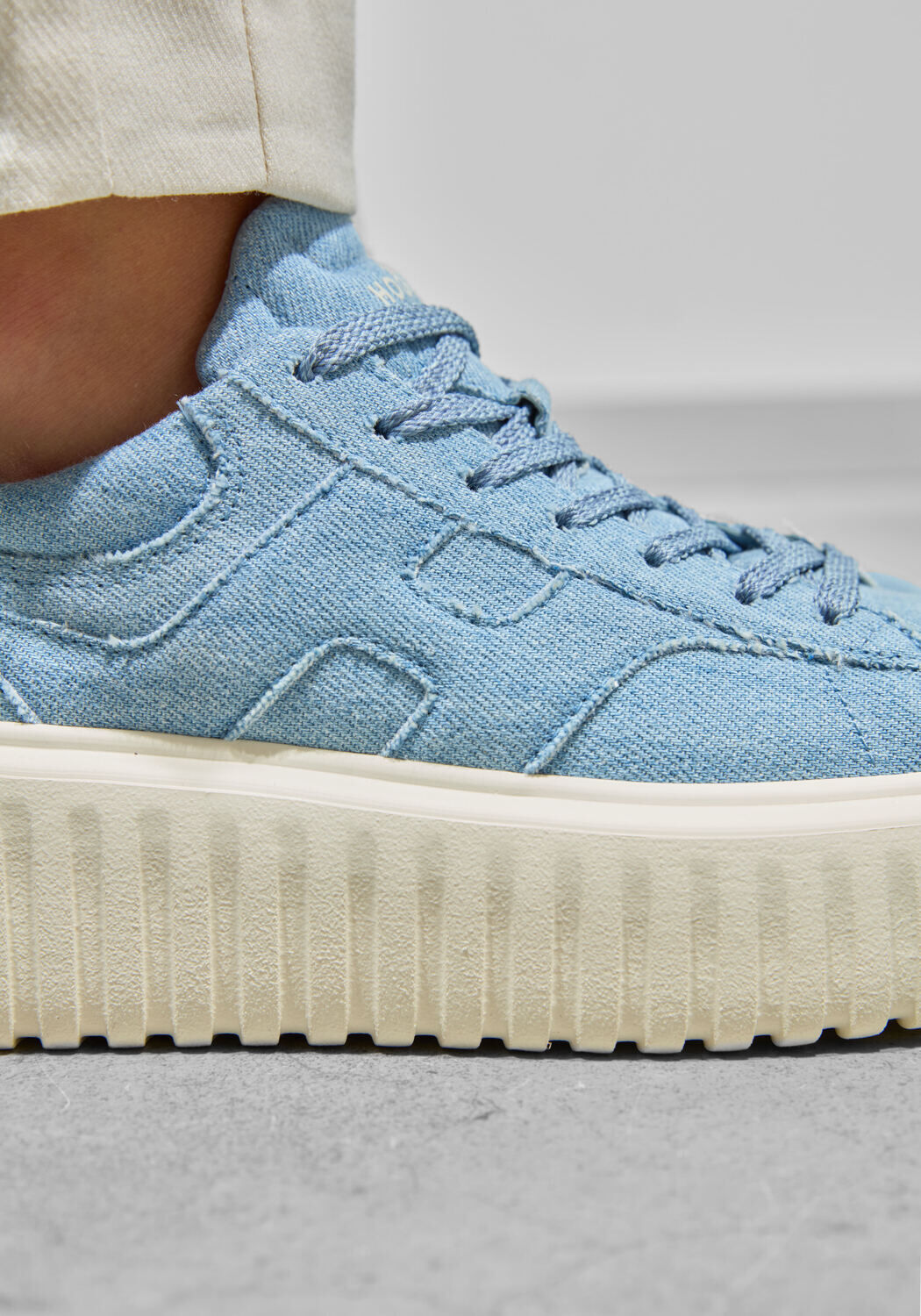 Blauwe HOGAN Lage sneakers H-STRIPES - large