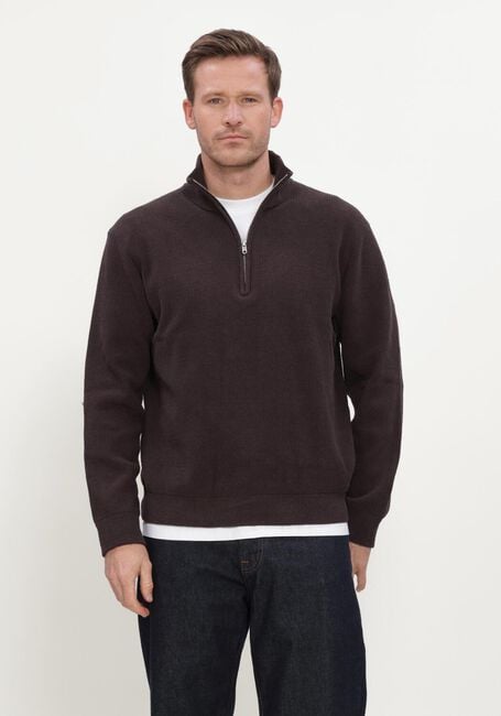 Bruine NN.07 Trui DANNY HALF ZIP 6429 - large
