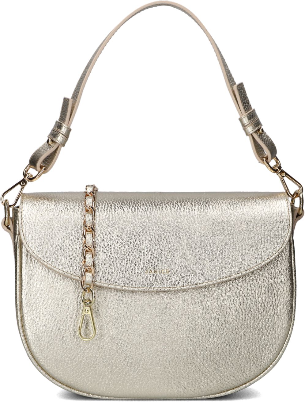 Janice Schoudertas
Dames Tayler, Materiaal: Leer, Kleur: Goudkleurig afbeelding 1