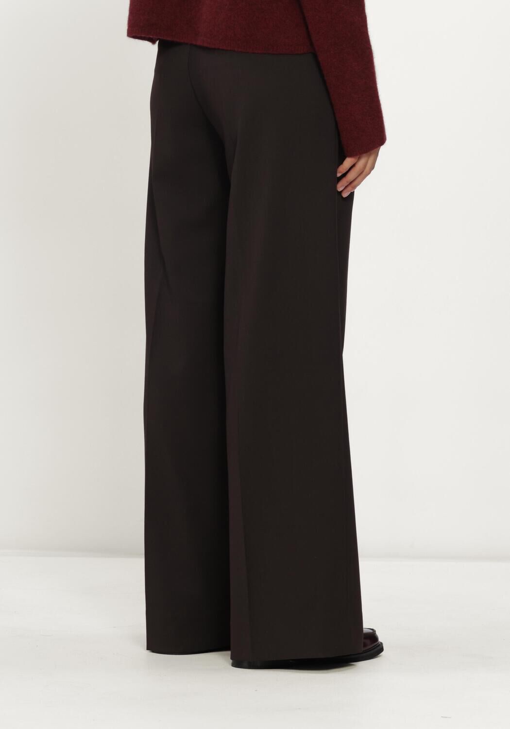 Bruine FILIPPA K Wijde broek DARCEY WOOL TROUSERS - large