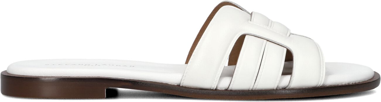 Stefano Lauran Slippers
Dames Led 1 Band Slipper, Maat: 41, Materiaal: Leer, Kleur: Wit