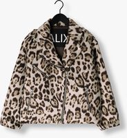 Beige ALIX THE LABEL Jack LADIES WOVEN JAQUAR BIKER JACKET Beige ALIX THE LABEL Jack LADIES WOVEN JAQUAR BIKER JACKET - medium