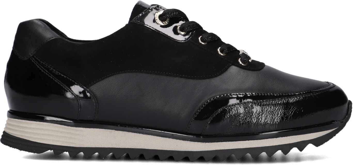 Hassia Lage Sneakers Dames 302050, Maat: 41, Materiaal: Leer, Kleur: Zwart