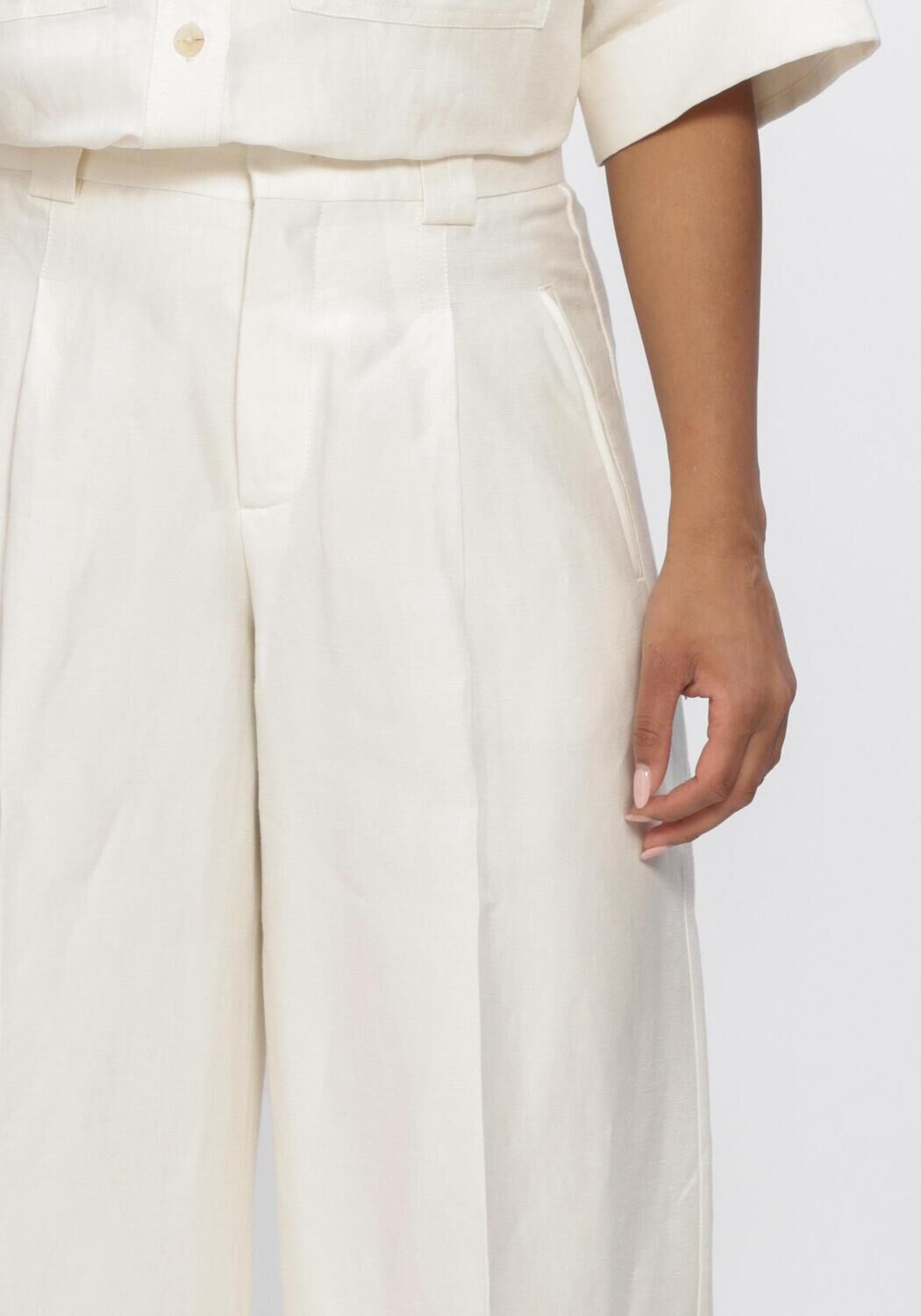 Witte CLOSED Wijde broek WENDLYN - large