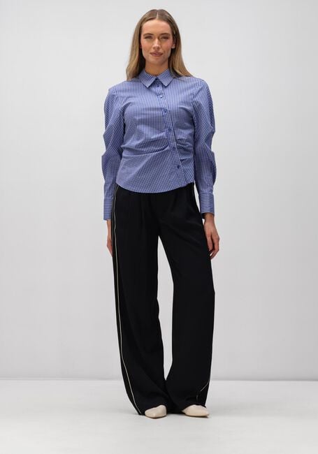 Donkerblauwe CO'COUTURE Wijde broek AMINA SPLIT LL PANEL - large