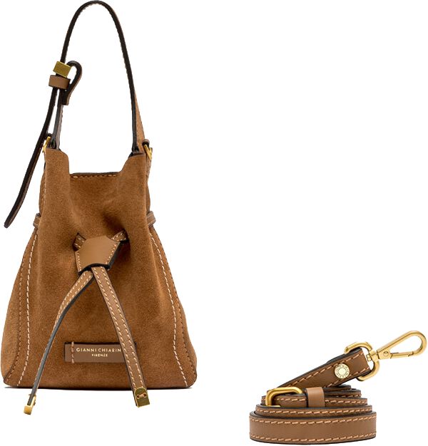 Gianni Chiarini Gianni Chiarini Schoudertas Dames Sienna 11785, Materiaal: Suède, Kleur: Cognac