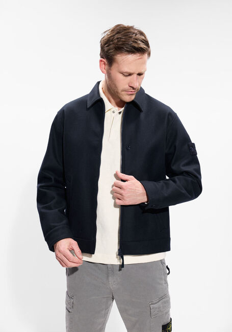 Zwarte STONE ISLAND Overshirt SHIRTS - large