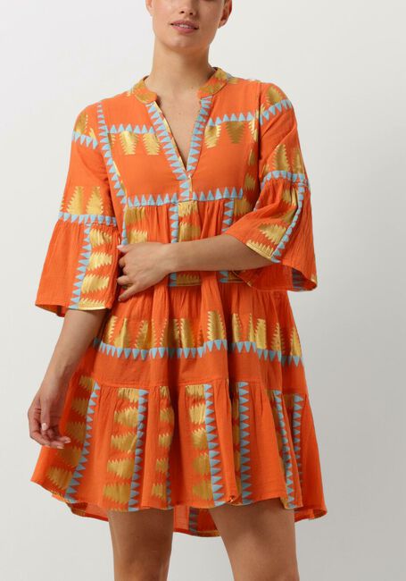 Oranje NEMA Mini jurk ZADIE - large