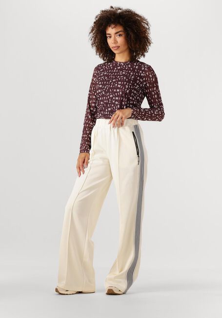 Bordeaux HAUTE L'AMITI&Eacute; Top L'AMITIE MESH LS O-NECK - large
