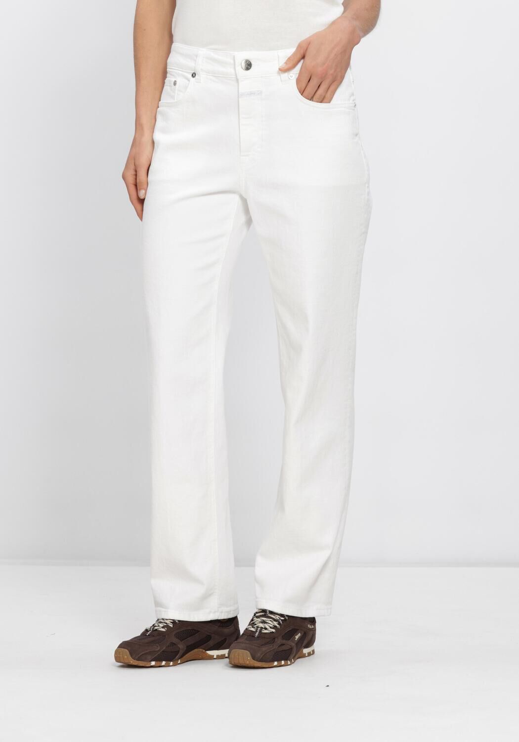 Ecru CLOSED Straight leg jeans MILO - large