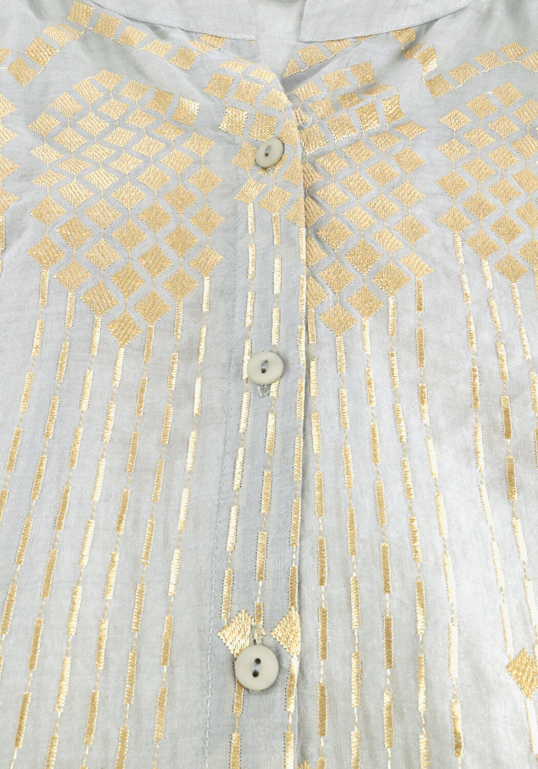 Grijze GREEK ARCHAIC KORI Midi jurk S26K-4083196 - large