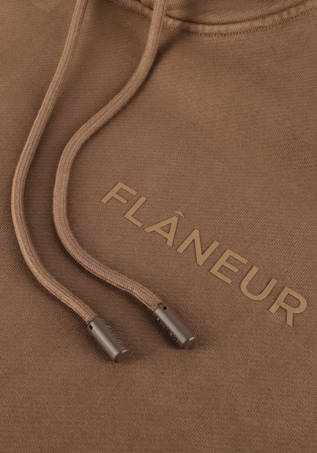 Bruine FLANEUR Sweater DOUBLE LOGO WASHED HOODIE - large