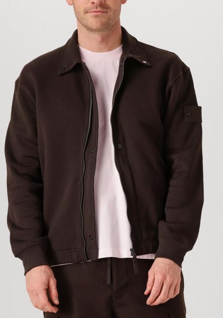 Bruine STONE ISLAND Vest ZIP UP CARDIGAN - large