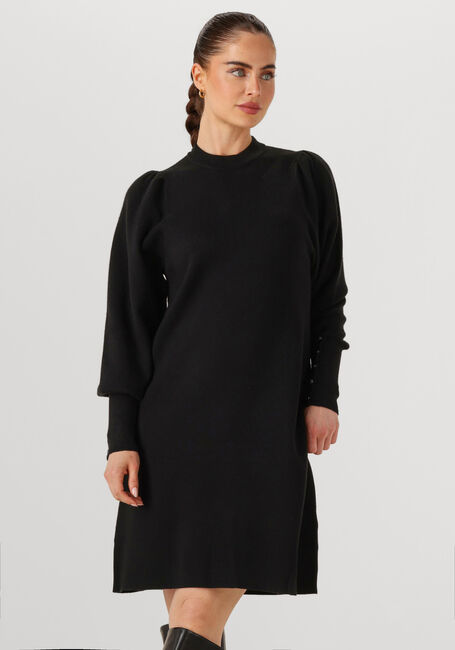 Zwarte JANICE Midi jurk CLAY - large