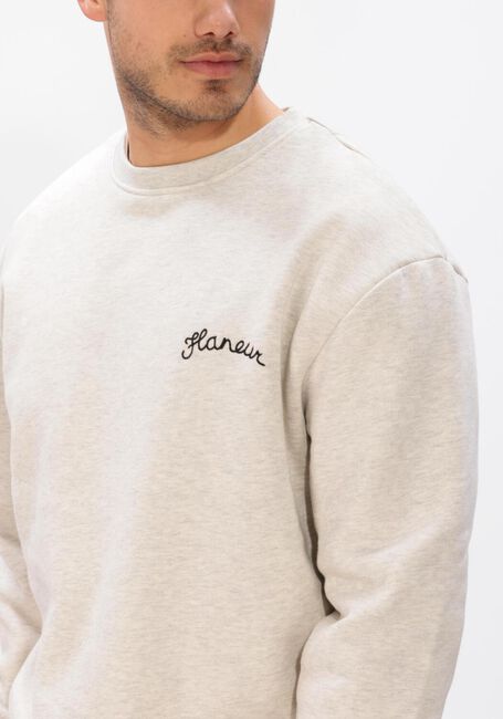 Grijze FLANEUR Sweater SIGNATURE SWEATER - large