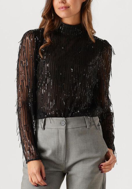 Zwarte SECOND FEMALE Blouses TASSEL BLOUSE - large