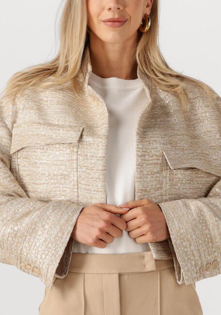 Gouden DOROTHEE SCHUMACHER Jack SHINY COOLNESS JACKET - large