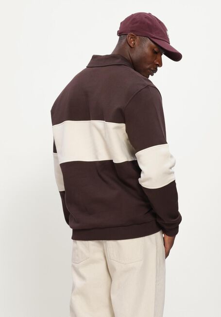 Bruine LES DEUX Sweater ZIPPER RUGBY SWEATSHIRT - large