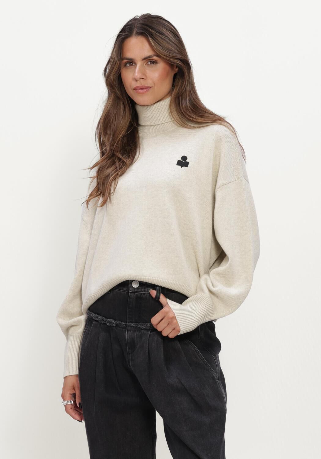 Lichtgrijze ISABEL MARANT Trui NASHA PULLOVER - large