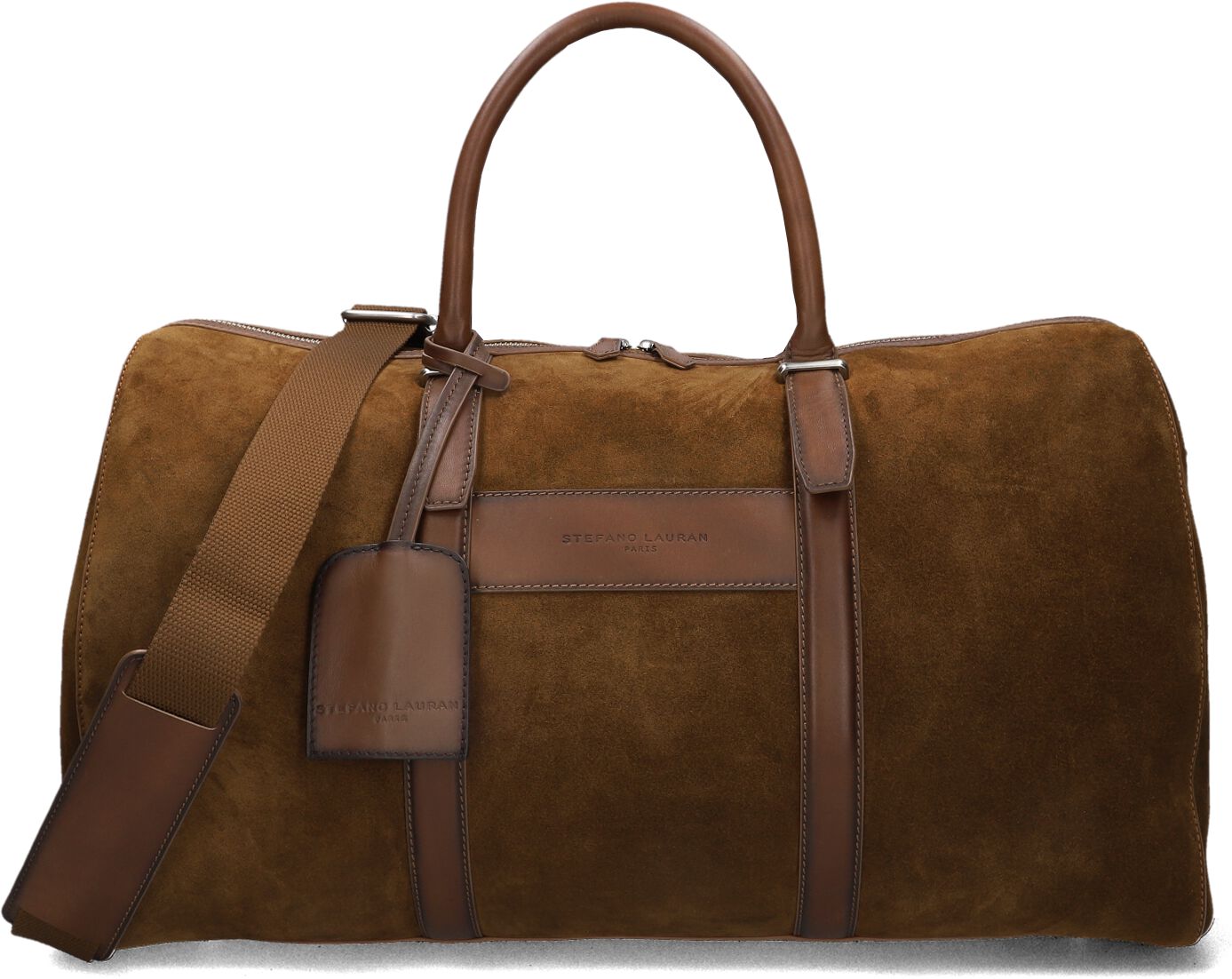 Stefano Lauran Stefano Lauran Weekendtas Heren Sr175, Materiaal: Suède, Kleur: Bruin