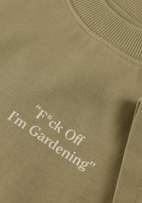 Khaki BRAM'S FRUIT T-shirt F*CK OFF I'M GARDENING RAGLAN T-SHIRT - large