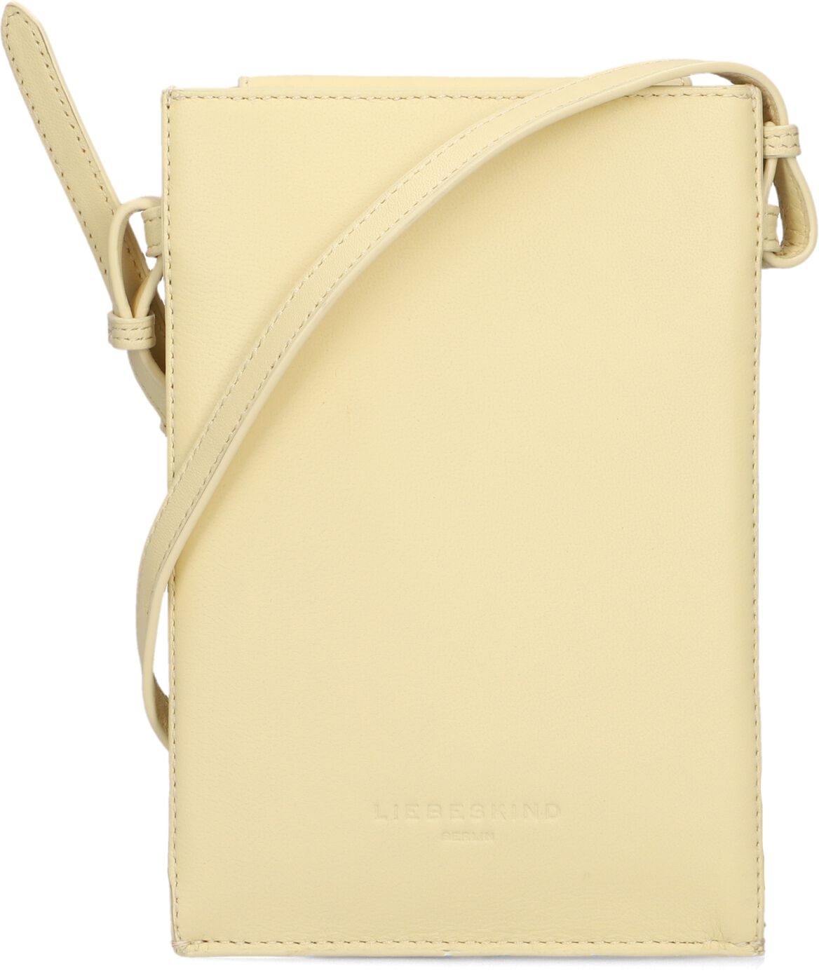 Liebeskind Telefoonaccessoire
 Hilla Mobile Pouch, Materiaal: Leer, Kleur: Geel