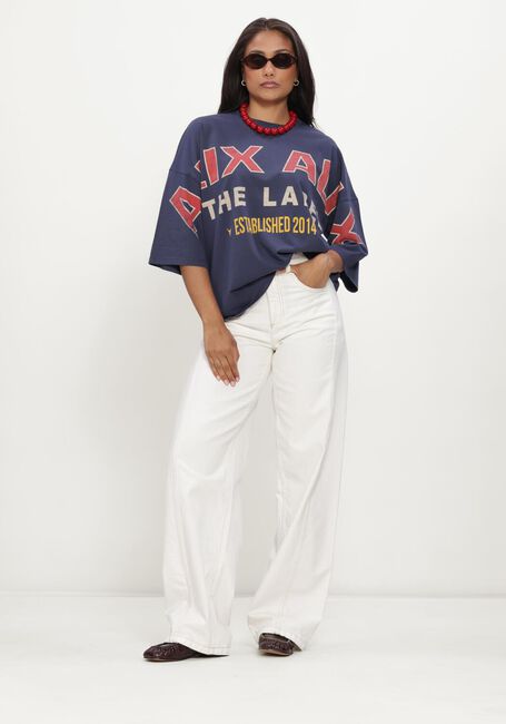 Blauwe ALIX THE LABEL Tops & T-shirts LADIES KNITTED BIG ALIX ALIX T-SHIRT - large