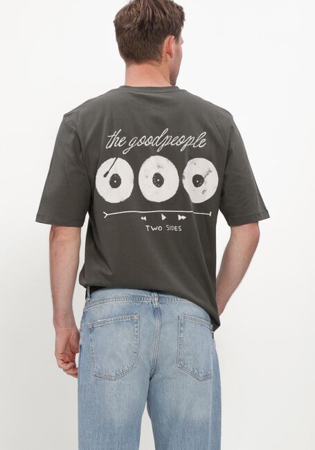 Donkergroene THE GOODPEOPLE T-shirt TUUR - large