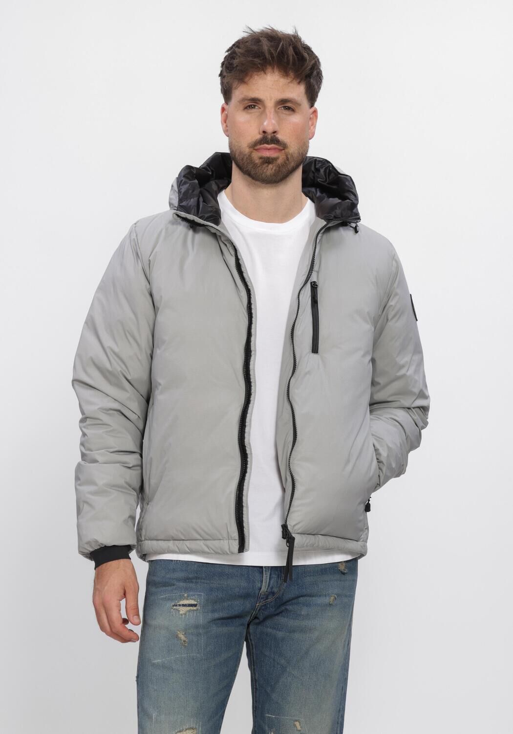 Grijze CANADA GOOSE Jack LODGE HOODY - R - BLACK DISC - large