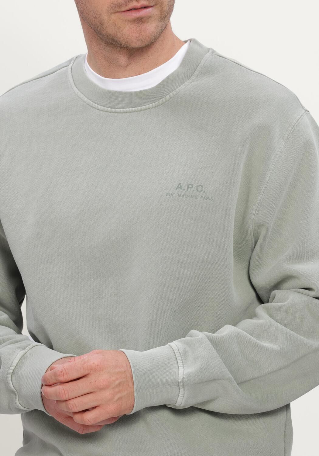 Groene APC Sweater SWEATSHIRT FERNANDO - large