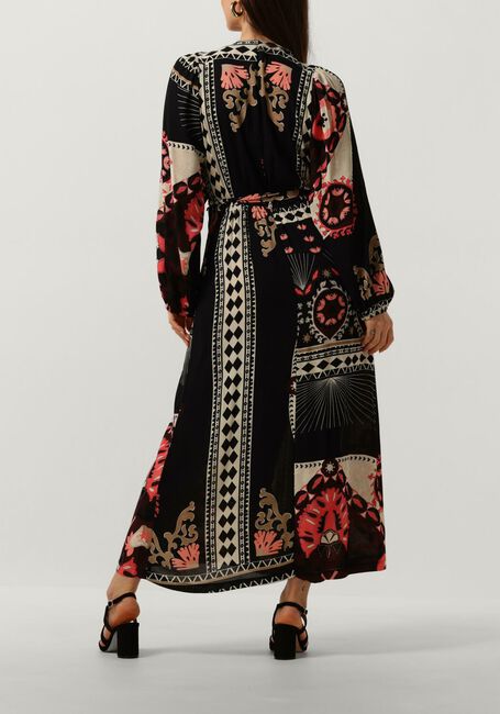 Zwarte SUMMUM Maxi jurk DRESS SCARF PRINT - large