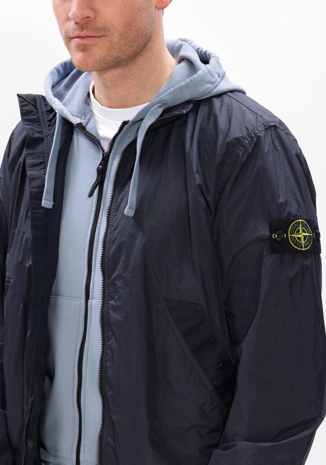 Donkerblauwe STONE ISLAND Jack JACKET S0A23 - large