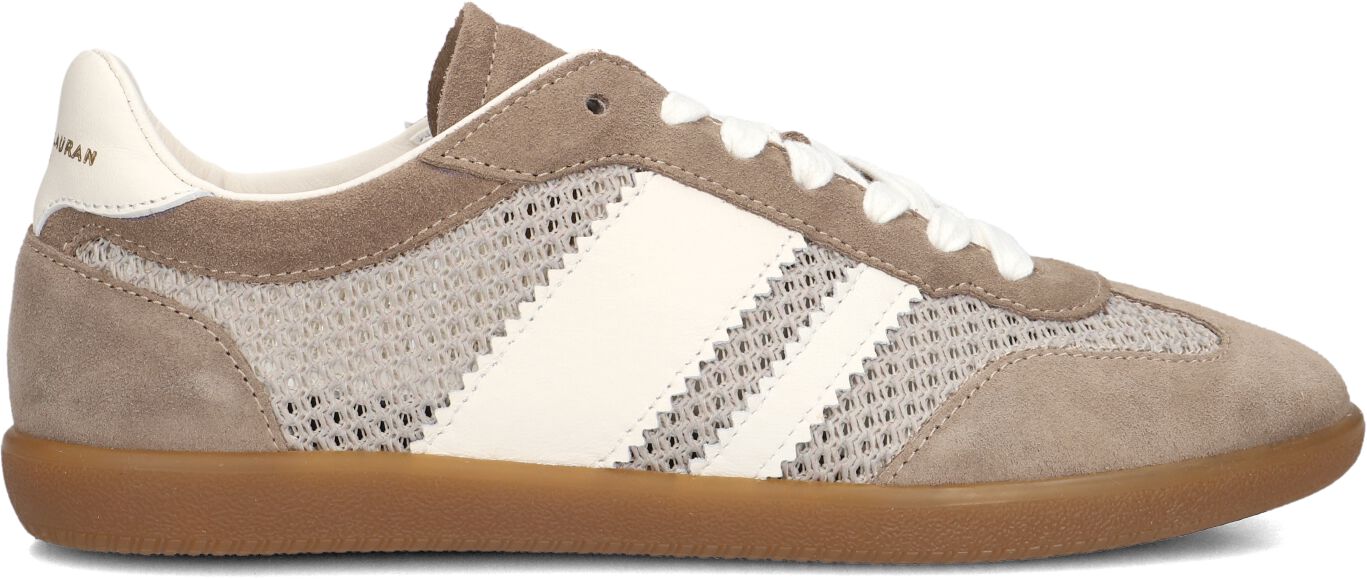Stefano Lauran Lage Sneakers Dames 1white1191, Maat: 37, Materiaal: Suède, Kleur: Taupe afbeelding 1