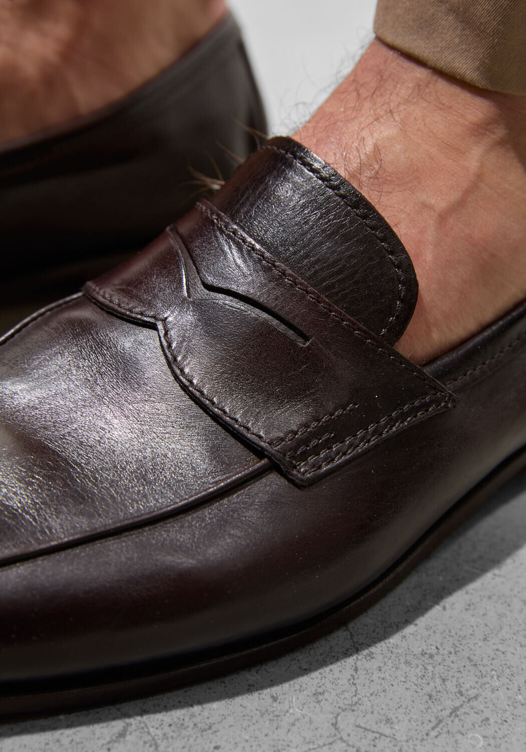 Bruine SANTONI Loafers CARLOS - large