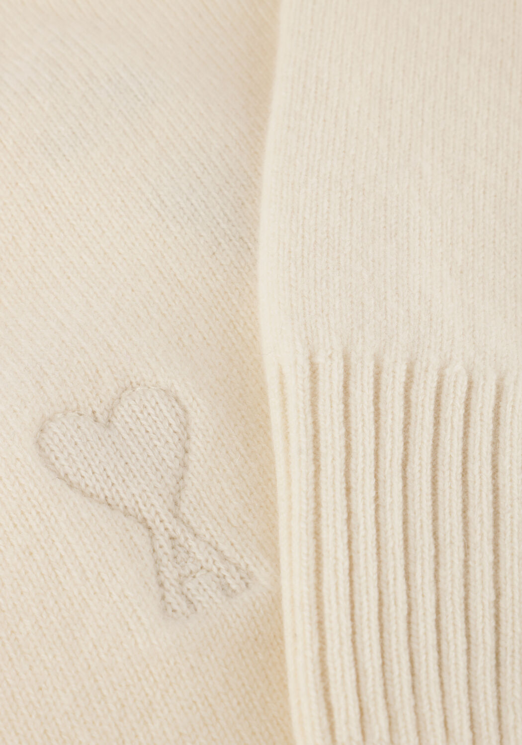 Ecru AMI PARIS Trui ADC CARDIGAN - large