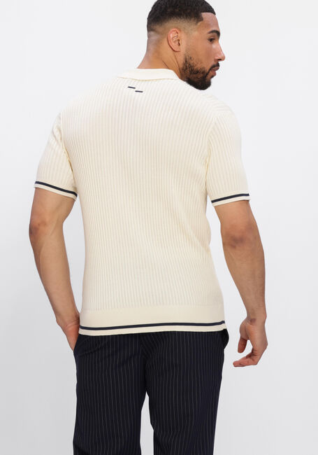 Ecru FILLING PIECES Polo FINE KNIT POLO - large