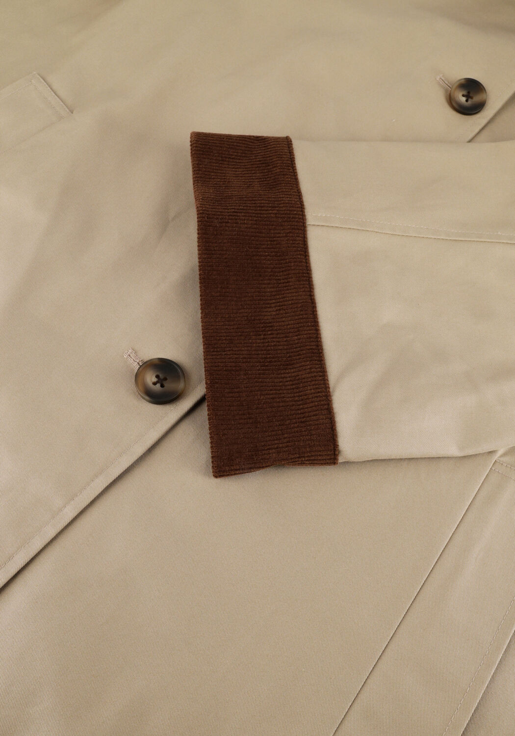 Beige STUDIO AR Trenchcoats FIORA COTTON TWILL - large