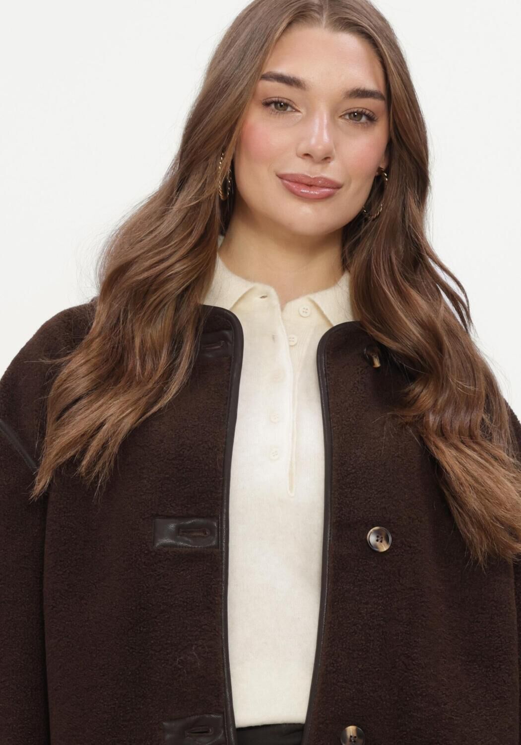 Bruine LINA LOCCHI Teddy jas LL-BABET - large