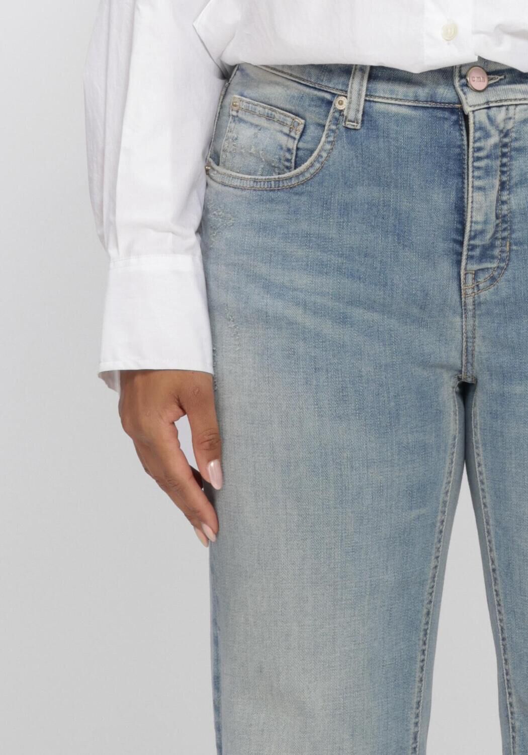 Blauwe CAMBIO Wide jeans GAIA RELAXED - large