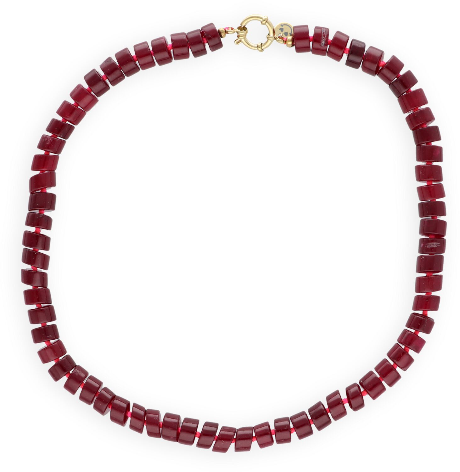 Bonnie Studios Dames Phil Necklace, Kleur: Bordeaux afbeelding 1