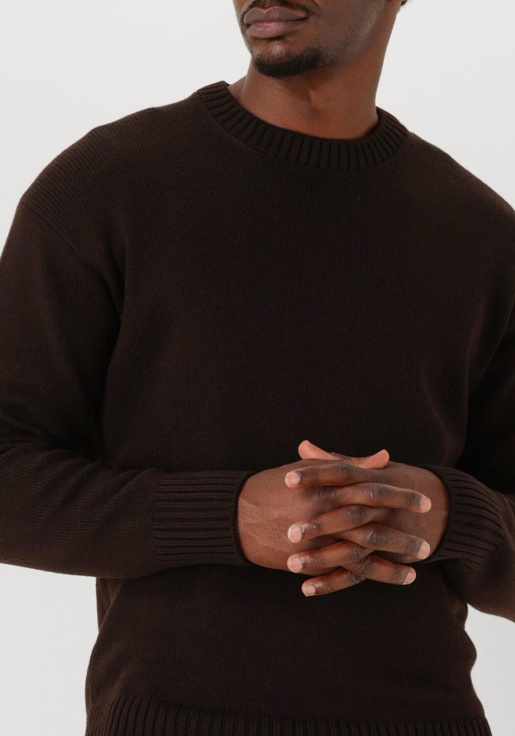 Bruine GRAN SASSO Trui CREW L SLV RELAXED FIT - large