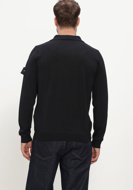 Zwarte STONE ISLAND Polo LS POLO S00FC - large