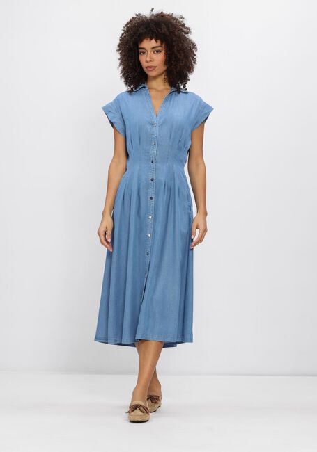 Lichtblauwe MARC CAIN COLLECTION Midi jurk AC 21.42 D63 - large