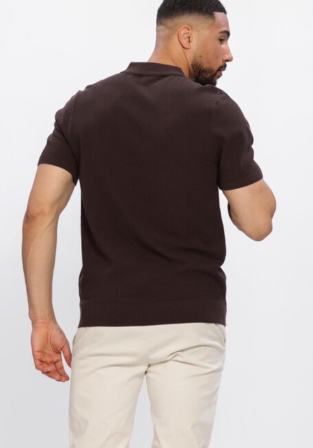 Bruine PROFUOMO Polo POLO OPEN COLLAR LUXURY BASIC - large